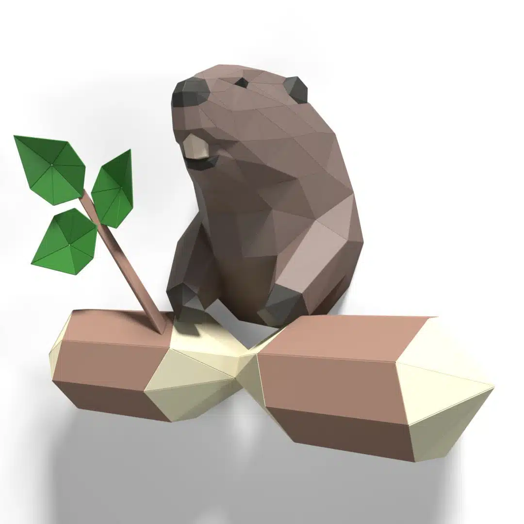 Papercraft d'ananas en origami 3D