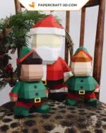 Christmas origami papercraft decoration