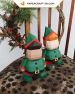 Papercraft decorazione natalizia in origami 3D