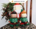 Christmas origami papercraft decoration