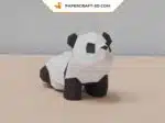 Papercraft de dois pandas em origami 3D