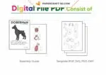 Papercraft Doberman en origami papier 3D pour décoration, weergave 4