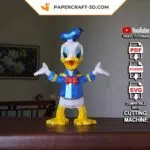 Papercraft Donald Duck en origami papier 3D à faire soi-même