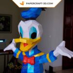 Papercraft de Donald Duck en origami 3D