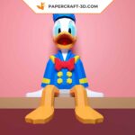 Papercraft de Pato Donald en origami 3D