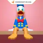 Papercraft Donald Duck origami papier 3D DIY, weergave 4