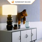 Papercraft of Donkey Kong in 3D origami