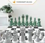 Papercraft échiquier en origami 3D