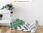 Papercraft échiquier en origami 3D