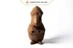 Papercraft écureuil origami papier 3D à télécharger en PDF, weergave 4