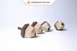 Papercraft écureuil origami papier 3D à télécharger en PDF, weergave 5