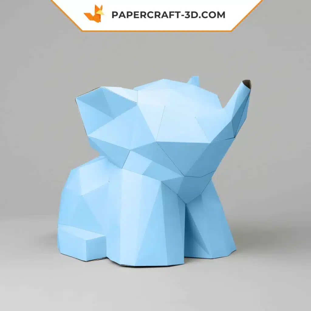 Papercraft di elefantino in origami