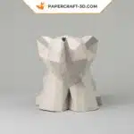 Papercraft di elefantino in origami