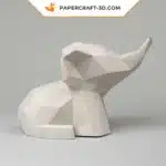 Papercraft di elefantino in origami