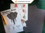 Papercraft éléphant en origami papier 3D à télécharger, weergave 5
