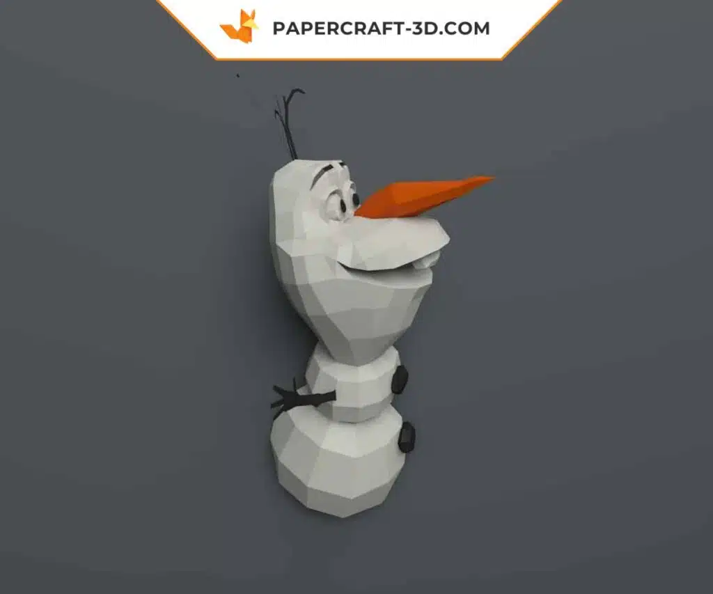 Papercraft of Elsa from Frozen to display in origami, view 3