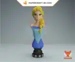Papercraft of Elsa from Frozen to display in origami, view 6