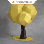 Papercraft of trees to place in 3D origami