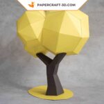 Papercraft of trees to place in 3D origami