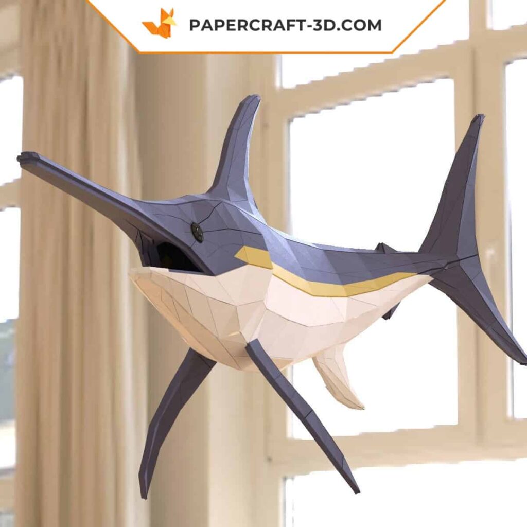 Papercraft d'épée de mer en origami
