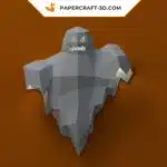 Papercraft de fantasmas murais em origami 3D