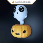 Papercraft von Kürbisgeist in 3D-Origami