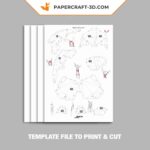 Papercraft de faon mignon en origami 3D