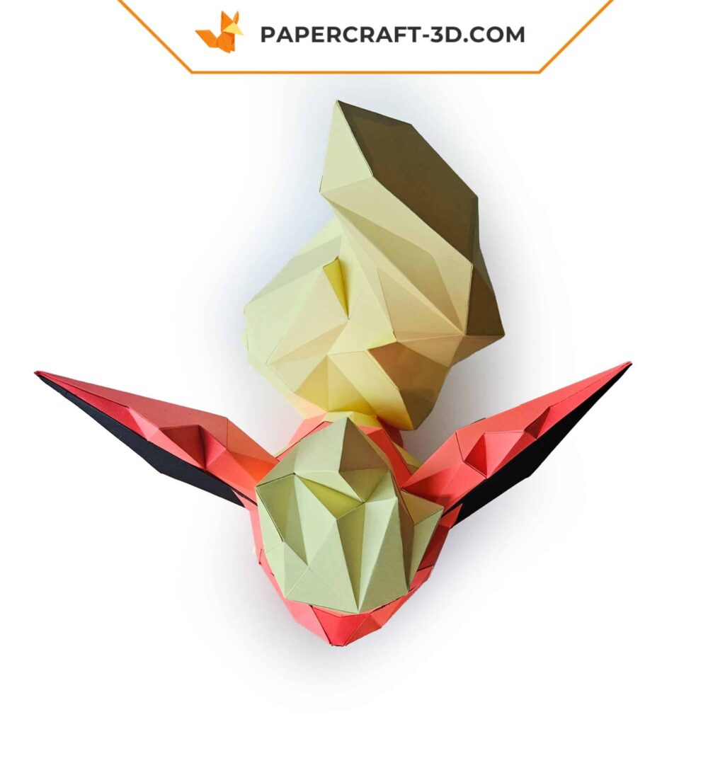 Papercraft Pyroli Pokémon em origami 3D