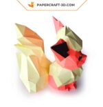 Papercraft Flamara Pokémon im 3D-Origami