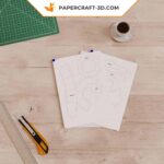 Papercraft de foguete e disco voador em origami 3D