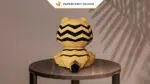 Papercraft de petit chat orange à gros yeux en origami 3D