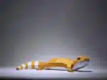 Papercraft gecko léopard en origami papier 3D
