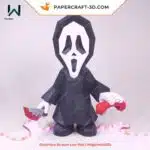 Papercraft Ghostface Scream in origami