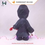 Papercraft Ghostface Scream in origami