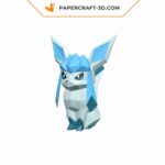 Papercraft von Glaziola Pokemon im 3D-Origami