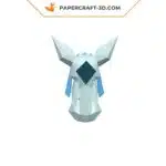 Papercraft von Glaziola Pokemon im 3D-Origami