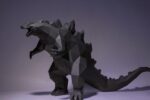 Papercraft of Godzilla in 3D origami