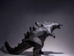 Papercraft of Godzilla in 3D origami