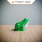 Papercraft de grenouille en origami 3D