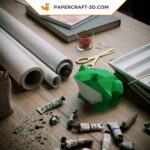 Papercraft de grenouille en origami 3D