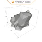 Papercraft de grenouille en origami 3D