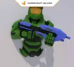 Papercraft Halo Master Chief en origami 3D