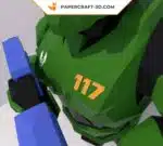 Papercraft Halo Master Chief en origami 3D
