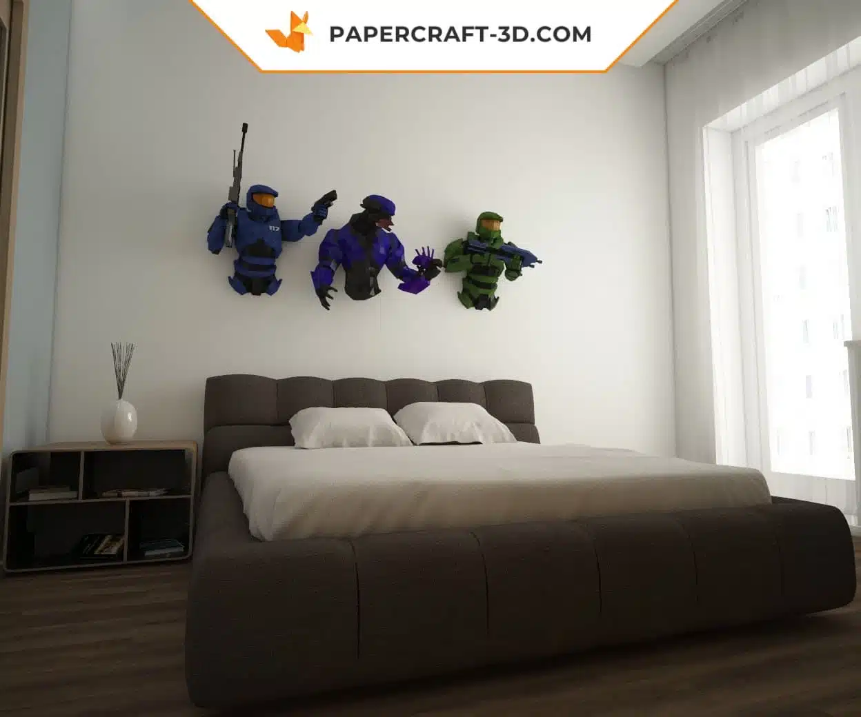 Papercraft Halo Jefe Maestro origami papier 3D