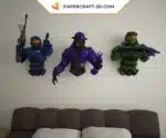 Papercraft Halo Master Chief en origami 3D
