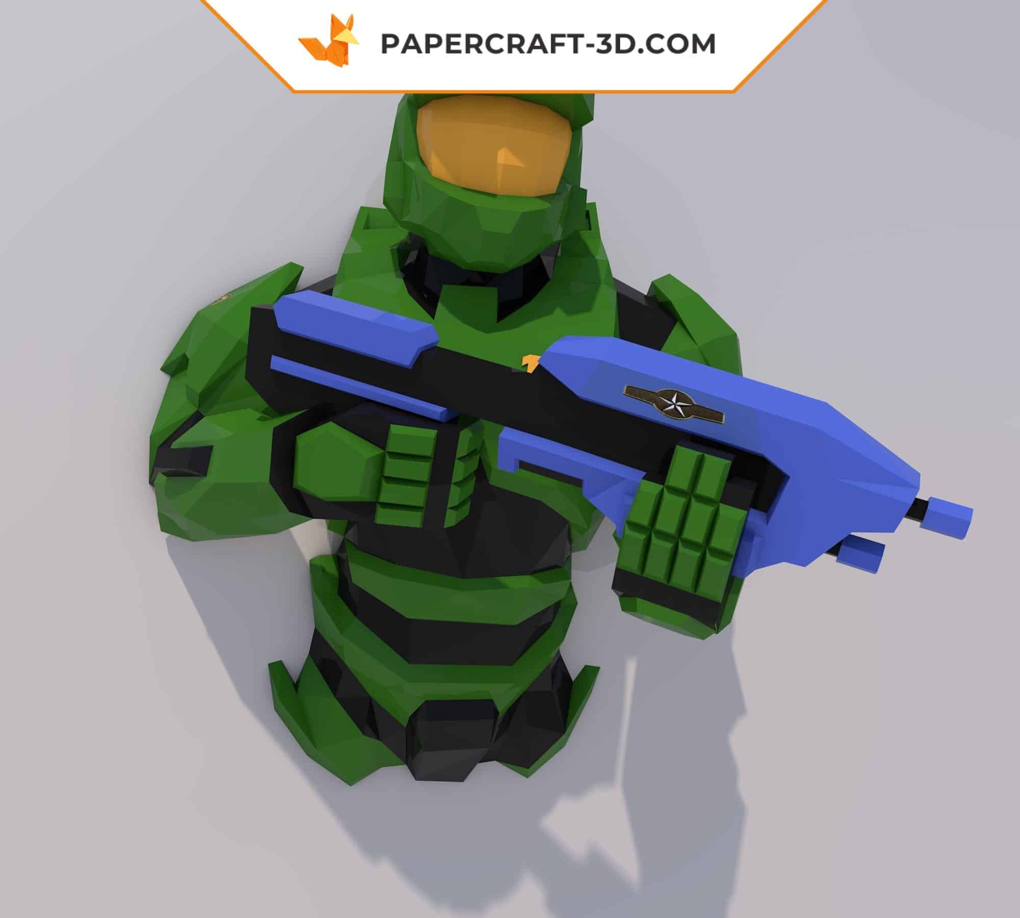 Papercraft of Master Chief in 3D origami Papercraft of Master Chief in 3D origami