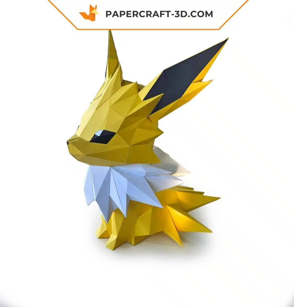 Papercraft von Voltali als 3D-Origami, Ansicht 3