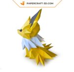 Papercraft di Jolteon in origami 3D