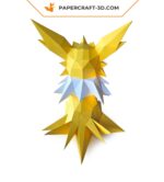 Papercraft di Jolteon in origami 3D