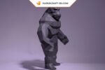 Papercraft of King Kong in 3D origami